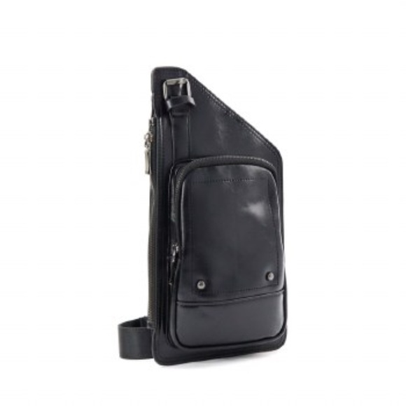 Fashion Faux Leather Men's Sling Backpack - Picture 9 of 9